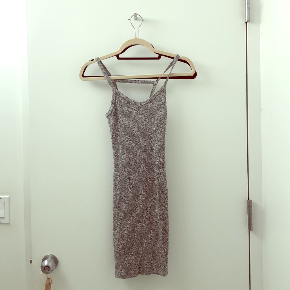 Knit body con mini dress